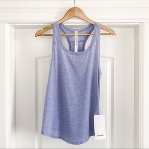 LULULEMON Love Tank Pleated, Size 6, Serene Blue